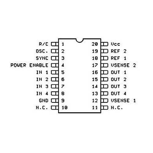L6506 SOIC-20 SMD Step Motor Src Entegresi