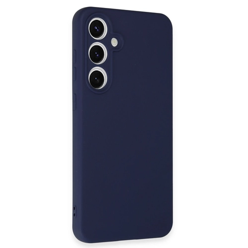Newface Samsung Galaxy S24 FE Klf Nano ii Kadife Silikon - Lacivert
