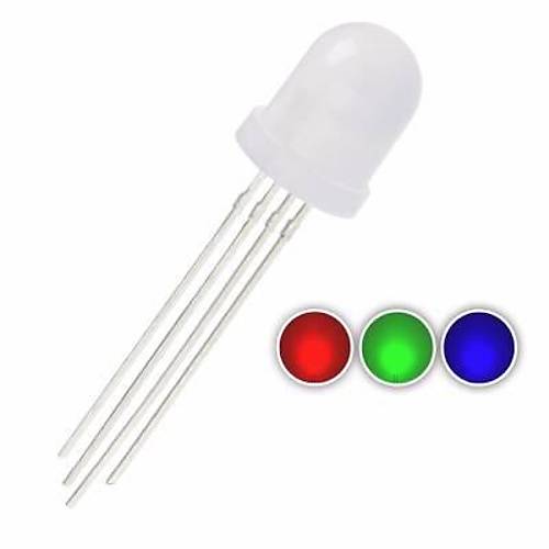 10mm RGB LED 4 Bacakl Ortak Katot