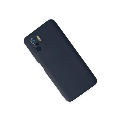 Newface Xiaomi Redmi Note 10 Klf Nano ii Kadife Silikon - Lacivert