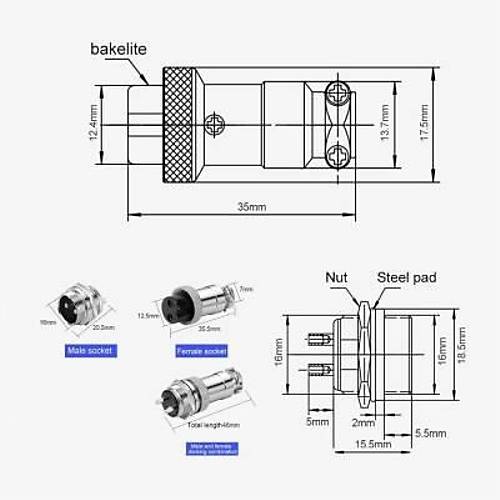 Mike Konnektr 7-Pin 16mm - Dii