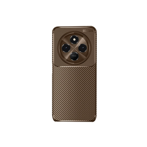 Newface Xiaomi Redmi 14C Klf Auto Focus Karbon Kapak - Kahverengi