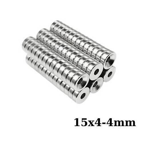 15X4-4mm Hava Delikli Neodyum Gl Mknats - Neodim Magnet