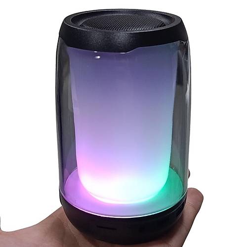 Divex Pluse 4 Mini Tanabilir RGB Ledli Siyah Bluetooth Hoparlr DM-90