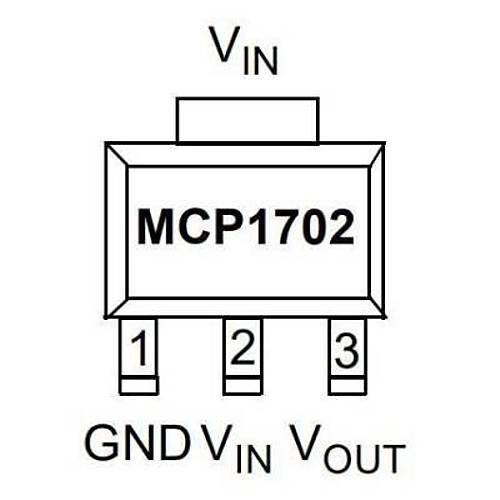 MCP1702T-3302E/MB SOT-89-3 Pasif Akm LDO Reglatr