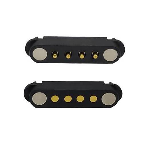 4-Pin 2.54mm Pogo Pin Manyetik Konnektr Takm