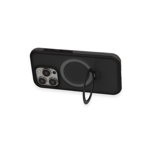 Joko iPhone 15 Pro Zorda Airbag Magsafe Standl Kapak - Siyah