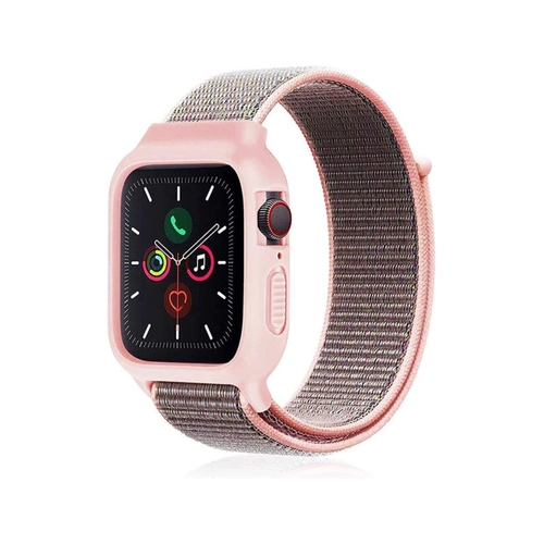 Newface Apple Watch 38mm Hasrl Crtcrtl Kasal Kordon - Pembe