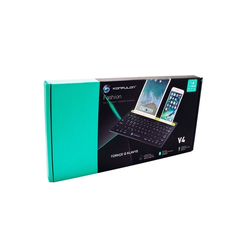 Konfulon V4 Bluetooth 5.0 Standl Trke Q Klavye