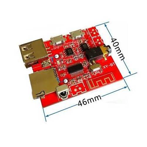 MP3 Kumandal Bluetooth Amfi Devresi SD Kart + USB