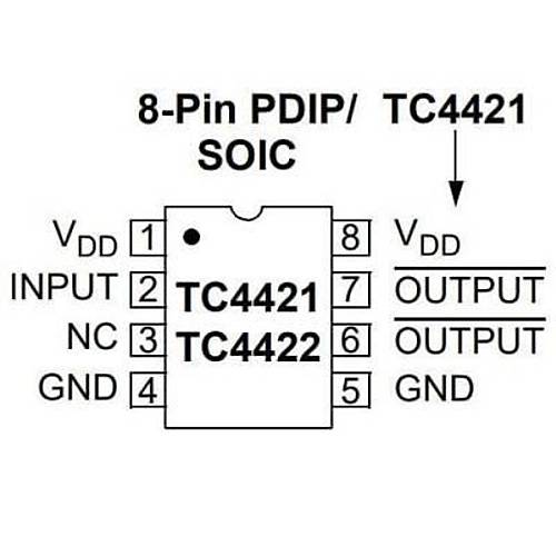 TC4421 SOIC-8 Mosfet Src Entegresi