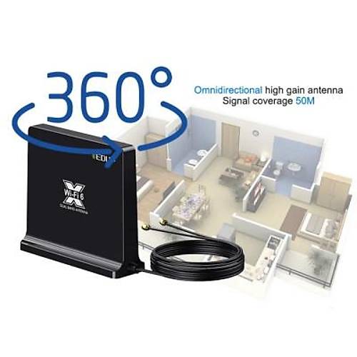 EP-7106 WIFI-6 2.4G/5G Dual Band 6dBi Anten - PCIE WiFi Adaptr Uyumlu