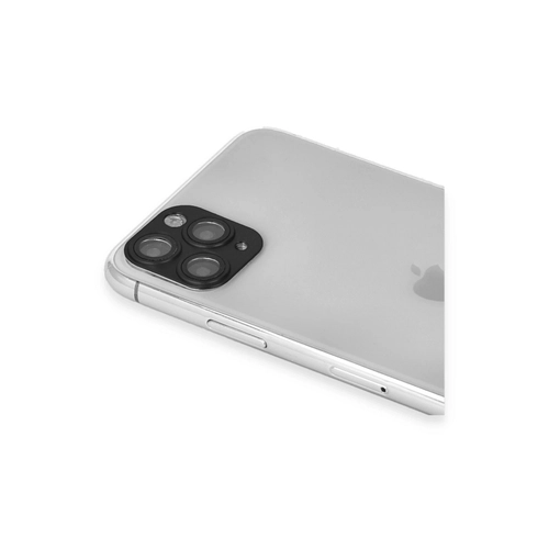 Newface iPhone 11 Pro Max Pers Alminyum Kamera Lens - Siyah