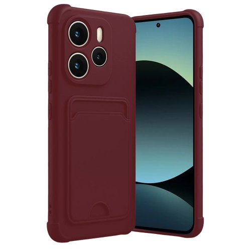 Newface Xiaomi Redmi Note 14 4G Kelvin Kartvizitli Silikon - Bordo