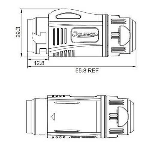 BD-24-C03PE-22-001A 3-Pin Su Geirmez Konnektr - Erkek