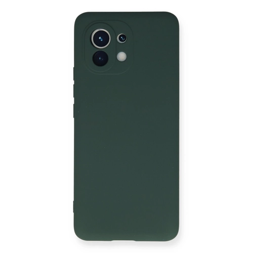 Newface Xiaomi Mi 11 Klf Nano ii Kadife Silikon - Koyu Yeil