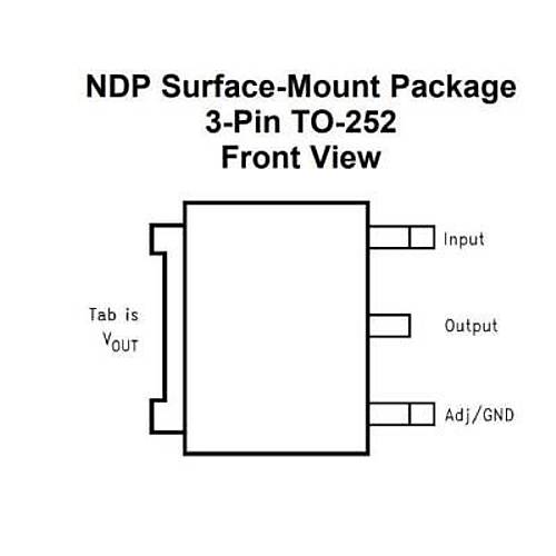 LM317 DPAK SMD Voltaj Regülatörü TO252-3