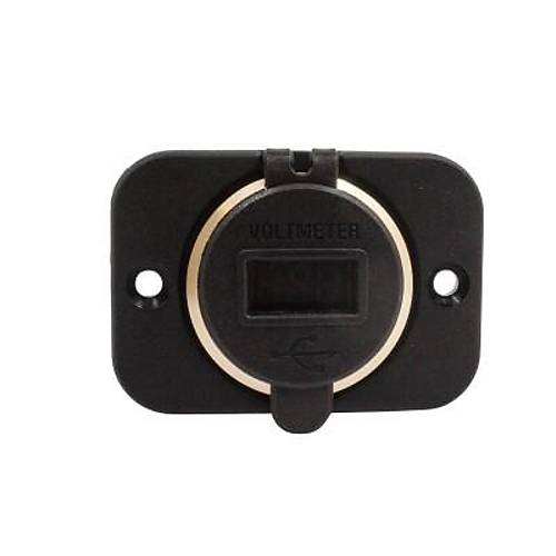 2'li QC3.0 USB arj Soket Paneli - Voltaj Gstergeli