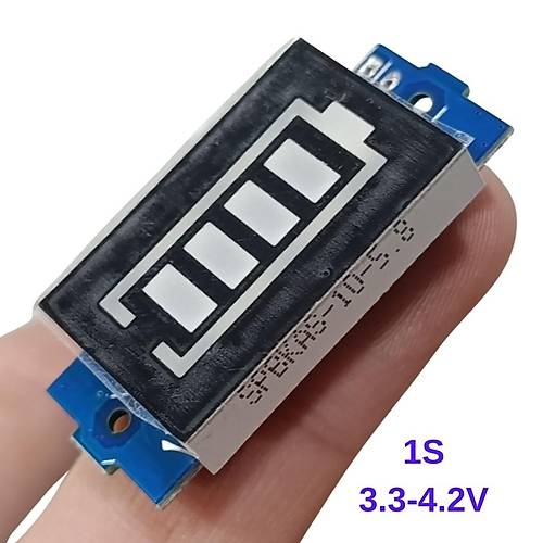 1S Lityum Batarya Kapasite Gstergesi Modl 3.3V-4.2V
