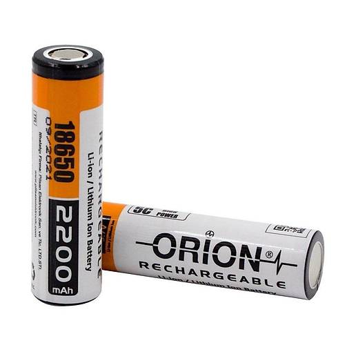 Orion 18650 3.7V 2200mAh arj Edilebilir Li-ion Pil