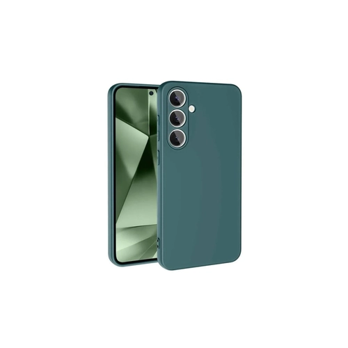 Newface Samsung Galaxy S24 FE Klf Nano ii Kadife Silikon - Koyu Yeil
