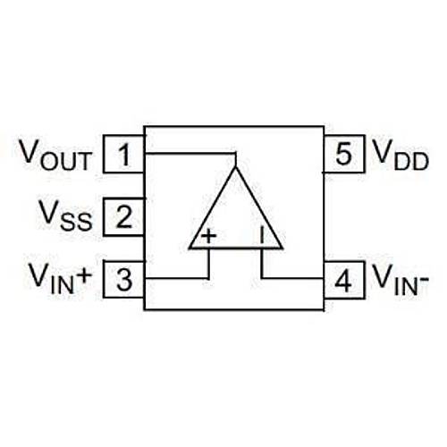 MCP6001T-I/OT SOT-23-5 Smd OpAmp Entegresi