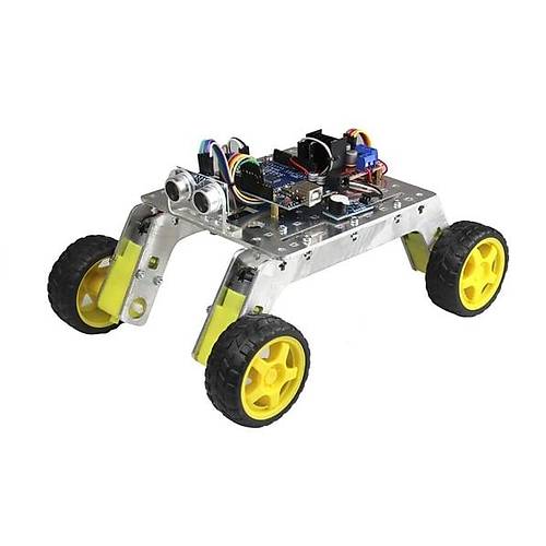 Rover 4x4 Arazi Robot Kiti (Alminyum Gvdeli) (de