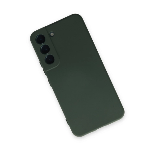 Newface Samsung Galaxy S22 Klf Nano ii Kadife Silikon - Koyu Yeil
