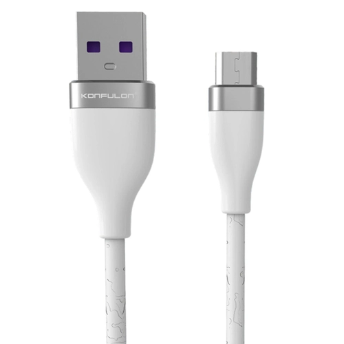 Konfulon S82 Seramik Ulu Micro USB Kablo 1M 3.1A - Beyaz
