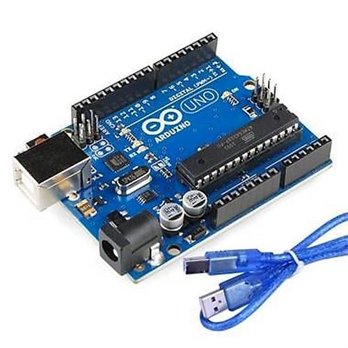 Arduino UNO R3 Klon (orijinal - Atmega328P DIP Chipset) - USBKabloHediyeli
