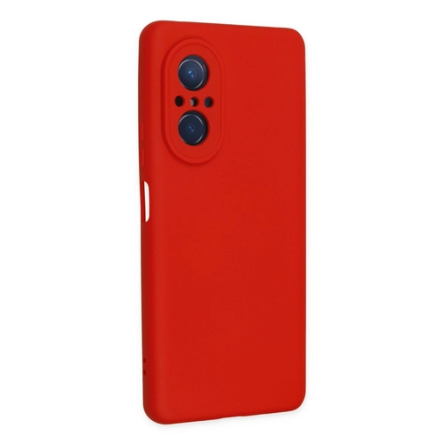 Newface Huawei Nova 9 SE Klf Nano ii Kadife Silikon - Krmz