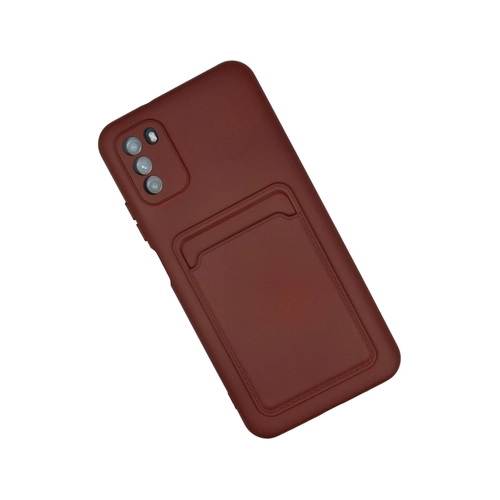 Newface Xiaomi Pocophone M3 Klf Kelvin Kartvizitli Silikon - Bordo