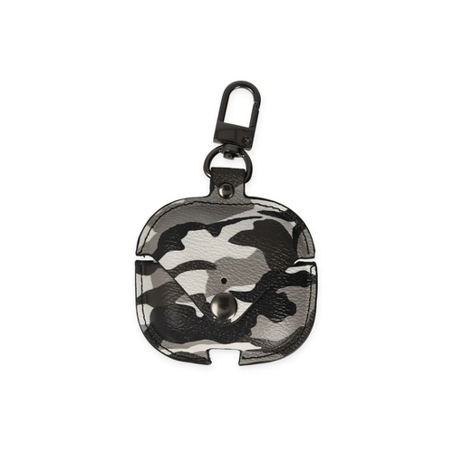Newface Airpods Pro 2 (2.nesil) anta Kamuflaj Deri Klf - Gri