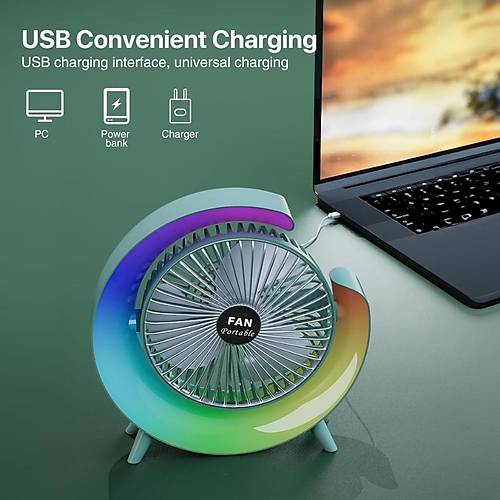Divex Renkli 3 Modlu Tanabilir Masast Fan Mavi PV-16