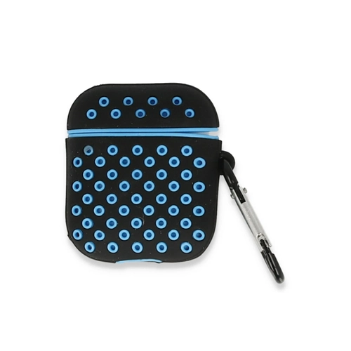 Newface Airpods 2 (2.nesil) Spor Delikli Klf - Siyah-Mavi