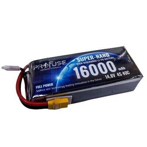 14,8V 4S 16000mAh 40C Lipo Batarya