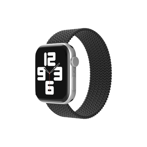 Newface Apple Watch 42mm Ayarl Solo Silikon Kordon - Siyah