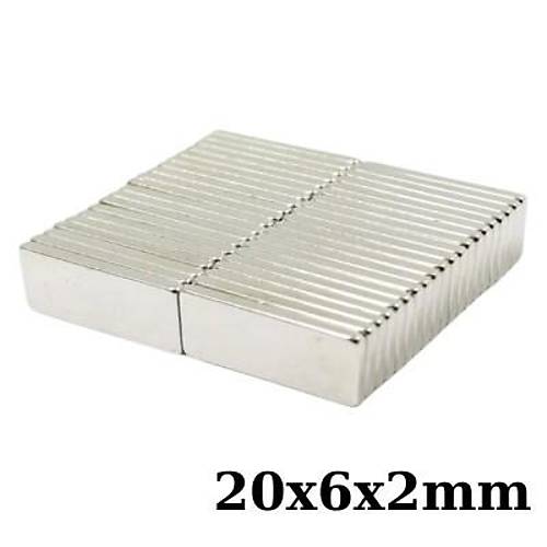 20x6x2mm Neodyum Gl Mknats - Neodim Magnet