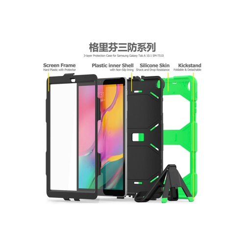 Newface Samsung Galaxy T510 Tab A 10.1 Klf Griffin Tablet Kapak - Yeil