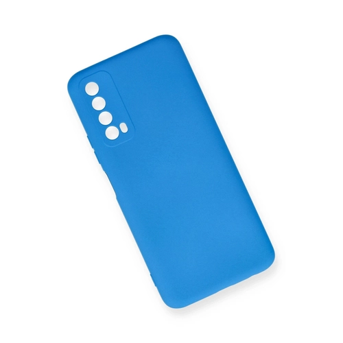 Newface Huawei P Smart 2021 Klf Nano ii Kadife Silikon - Mavi