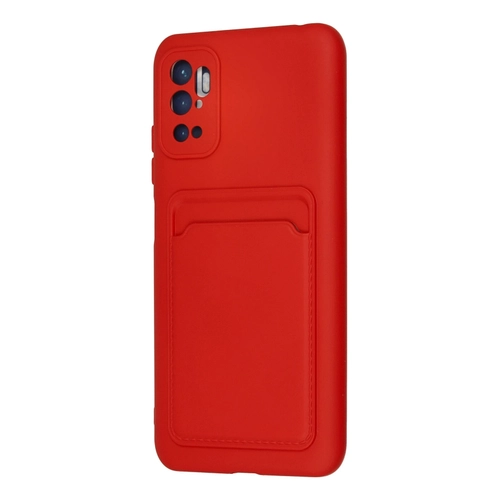 Newface Xiaomi Redmi Note 11 SE Klf Kelvin Kartvizitli Silikon - Krmz