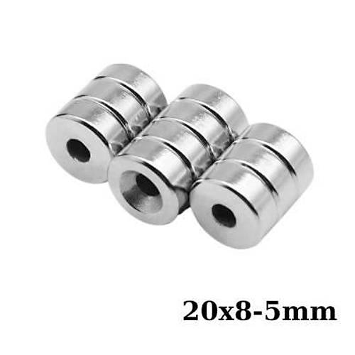 20x8-5mm Hava Delikli Neodyum Gl Mknats - Neodim Magnet