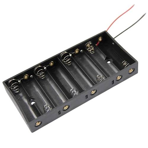 IC-234C AA 8'li Pil Yuvas Pil Kutusu Yan Yana