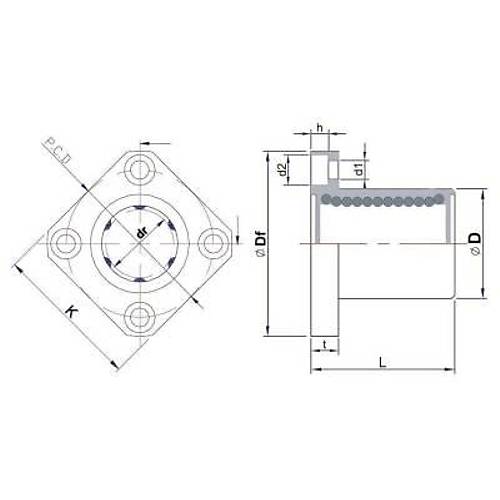 LMEK10UU 10mm Lineer Rulman