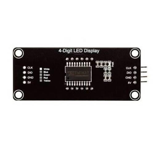 TM1637 4 Digit Led Display Saat Modl - Beyaz