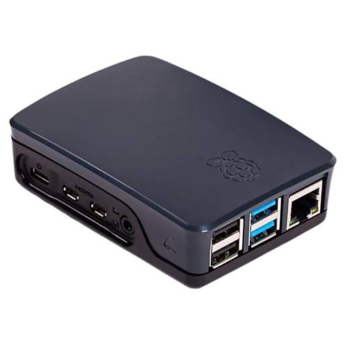 Raspberry Pi 4 Lisansl Muhafaza Kutusu - Siyah
