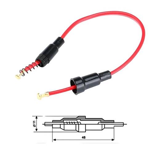 IC-237C Sigorta Yuvas Kablolu 5x20mm