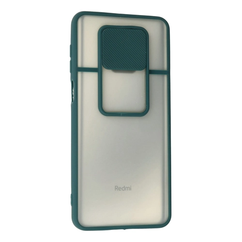 Newface Xiaomi Redmi Note 9 Pro Klf Palm Buzlu Kamera Srgl Silikon - Yeil