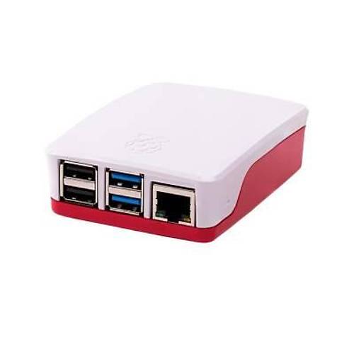Raspberry Pi 4 Muhafaza Kutusu - Beyaz Krmz