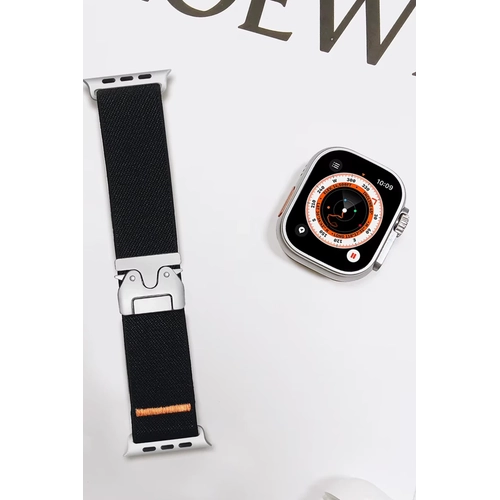 Newface Apple Watch 42mm Forest Kuma Kordon - Siyah